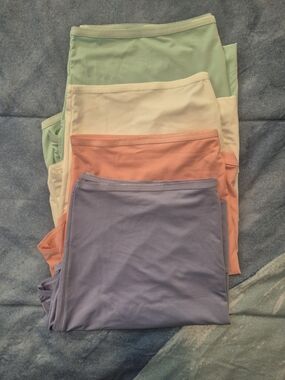 NEW Underwear Panty NWOT Sz 12. Qty 4. w/out Package Blue Peach White Mint Green